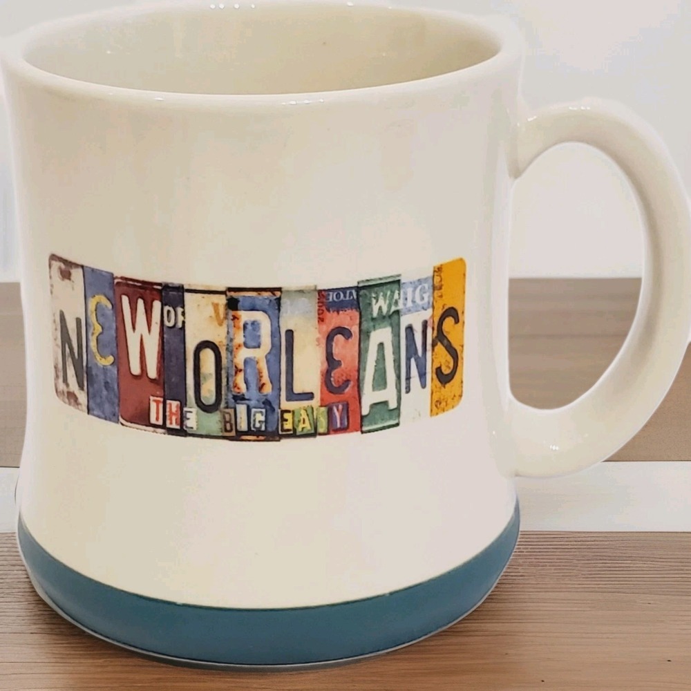 Louisiana The Big Easy  Car License Plate‎ Coffee Mug Unbranded